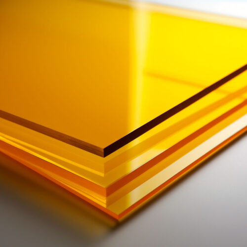Lámina de Acrílico Translúcido Amarillo