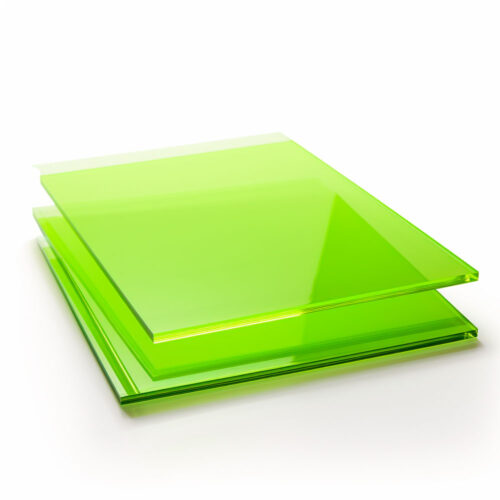 Lámina de Acrílico Neón Verde 122/244